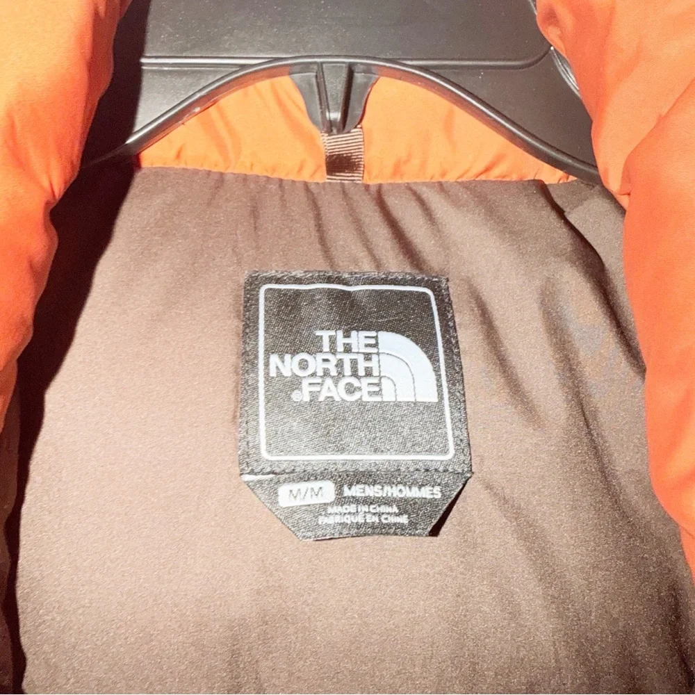 The North Face Men's Nuptse Vest Puffer Orange 700 Fill Size Medium M